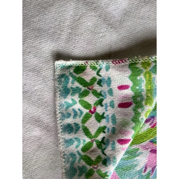 Preppy Palm Beach Oversized Pool/Beach Towel Suite View Pink Green Palm Tree - Picture 7 of 8